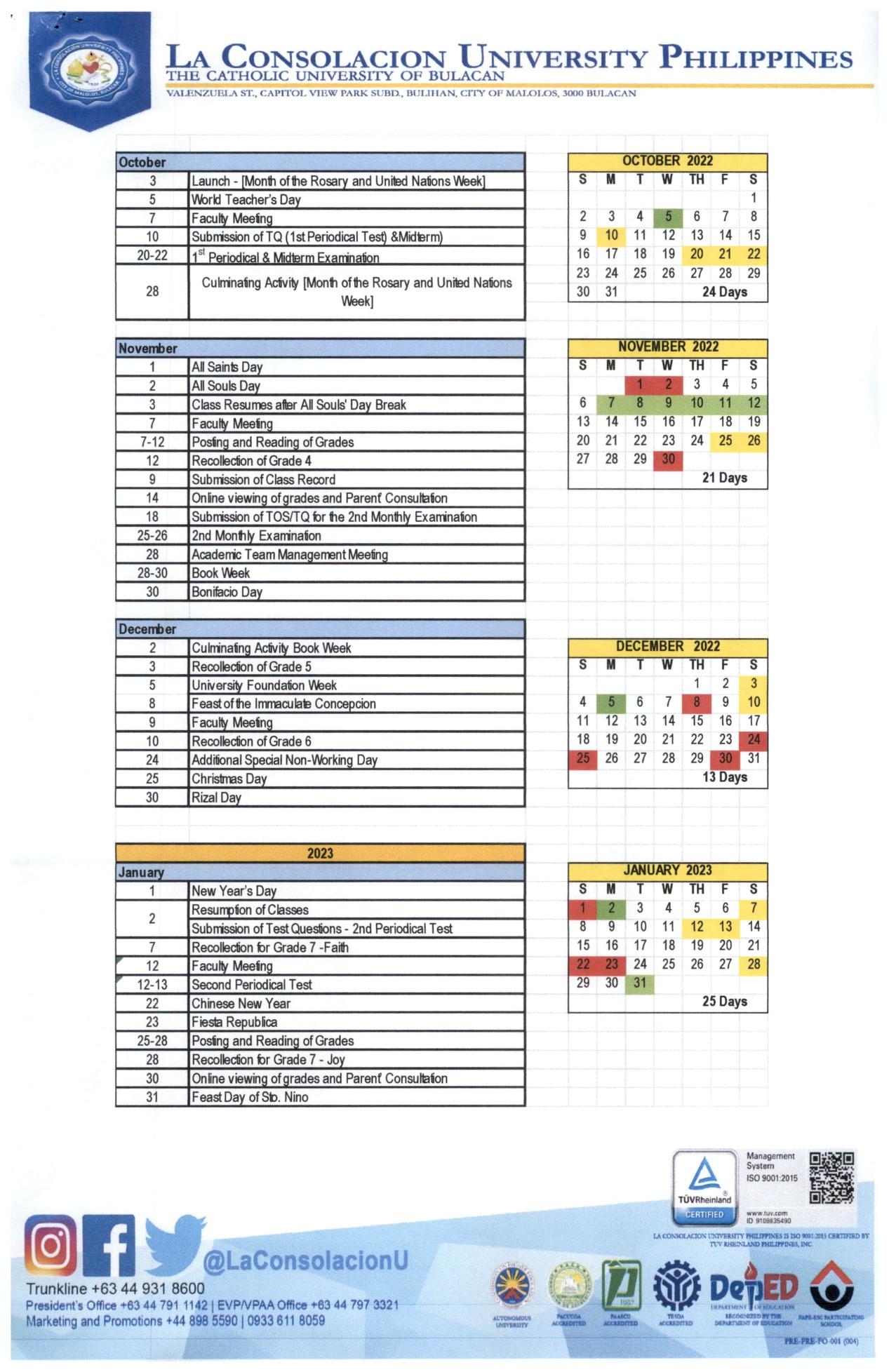 La Consolacion University Philippines La Consolacion University Philippines