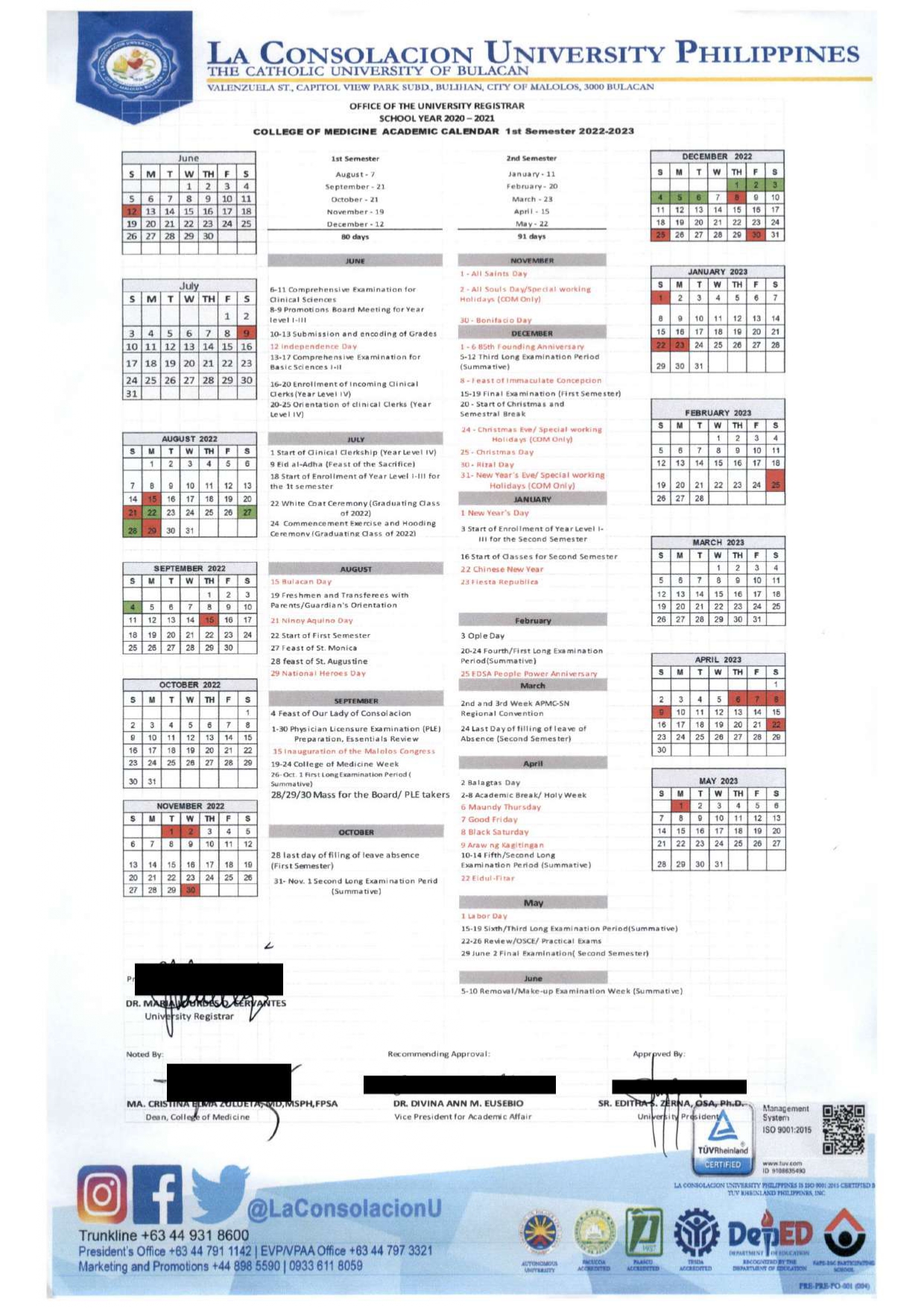 La Consolacion University Philippines La Consolacion University Philippines